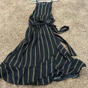 Alter’d state black striped ruffled dress